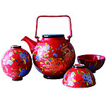 数字油画茶壶套装