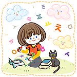 在写字的小女孩