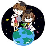绿化地球的博士男女
