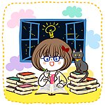 灵机一动的学习女孩