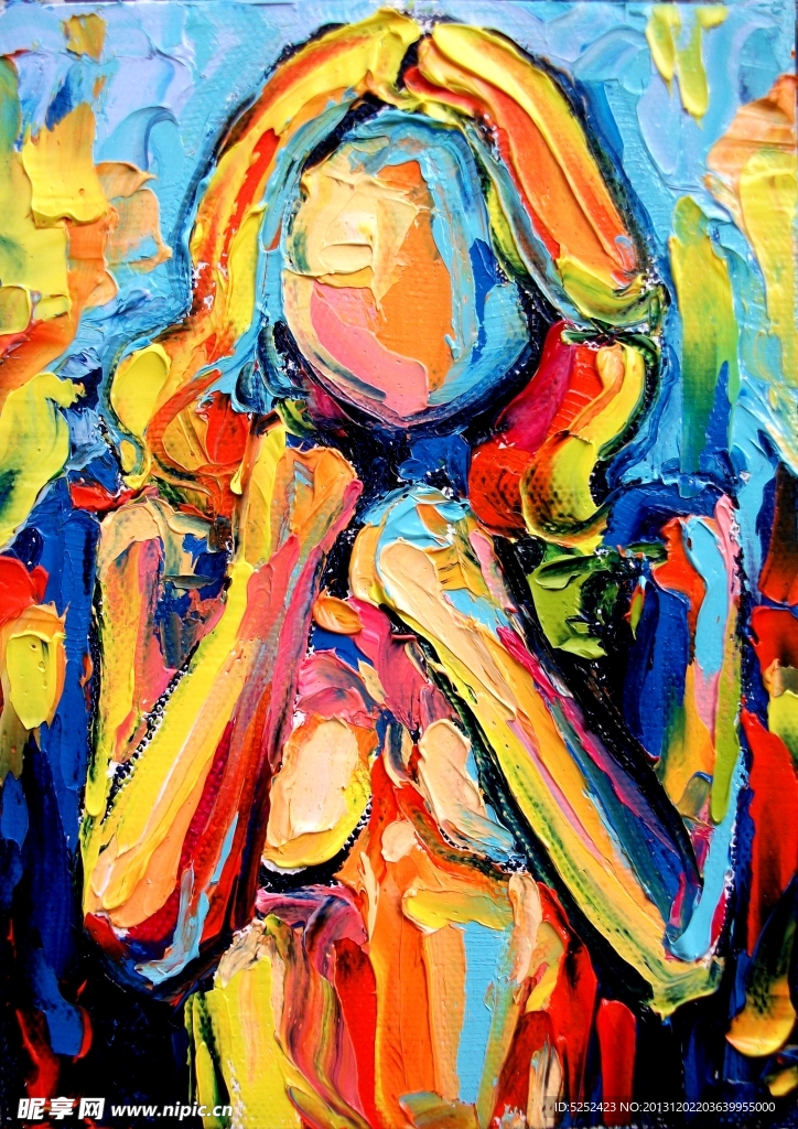 油画 半裸美女