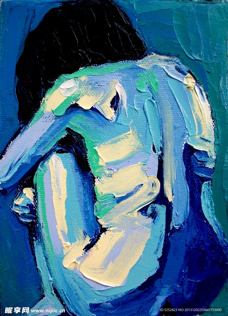油画 女人