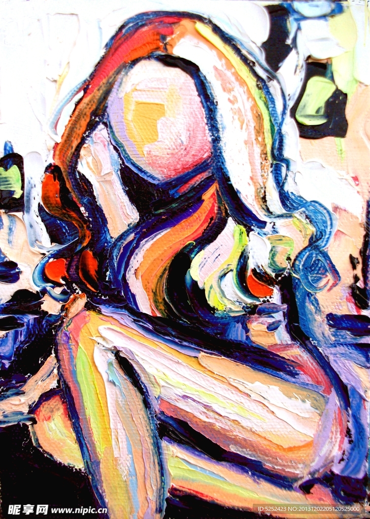 油画 女人