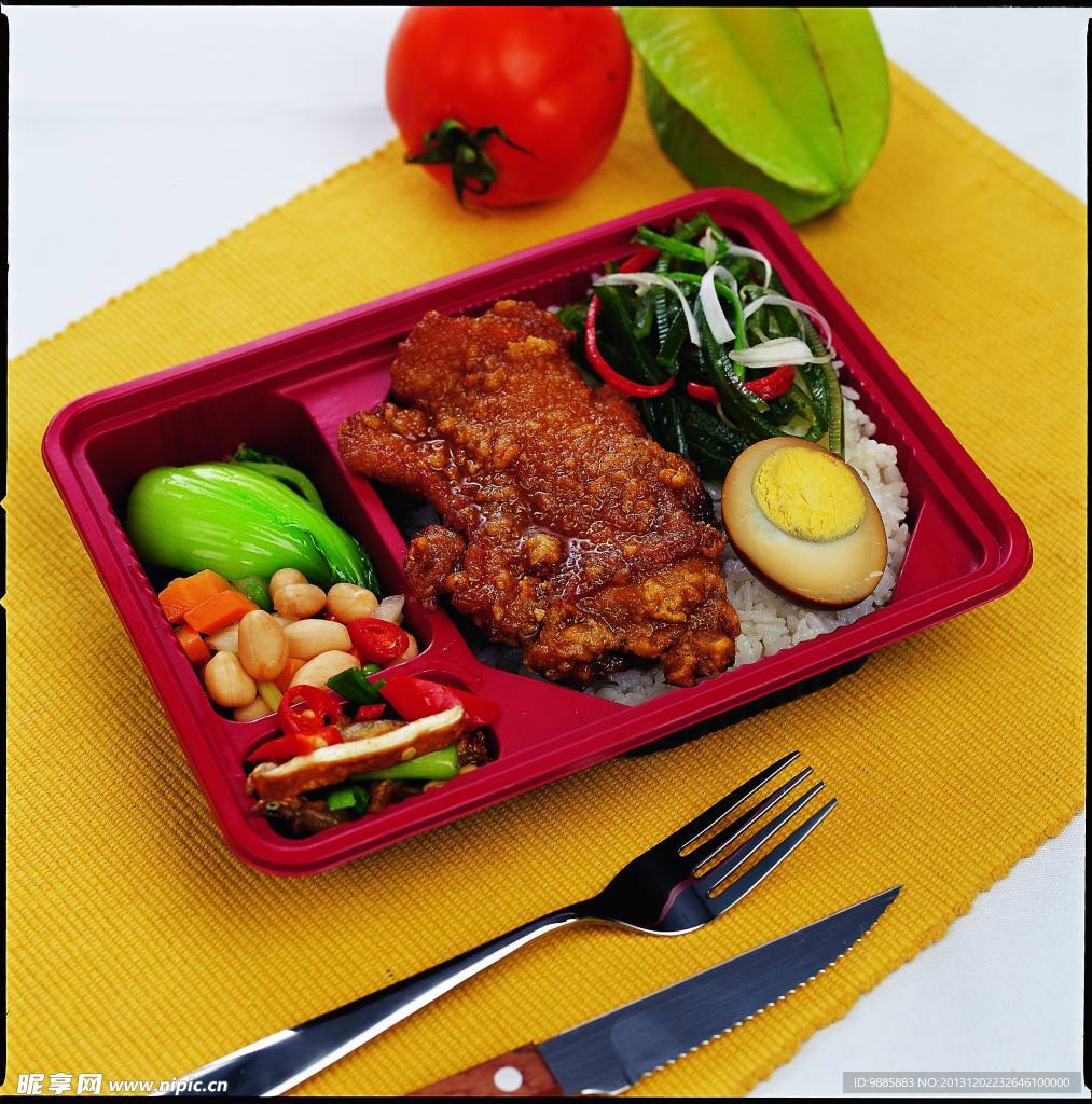 香酥鸡排饭