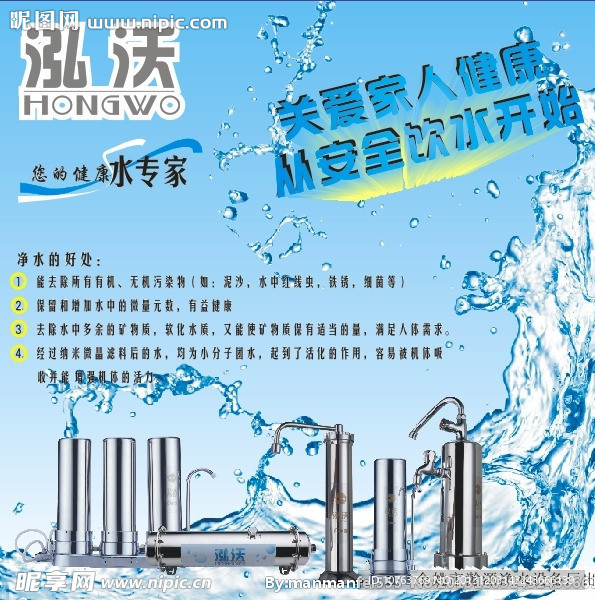 净水器宣传海报广告