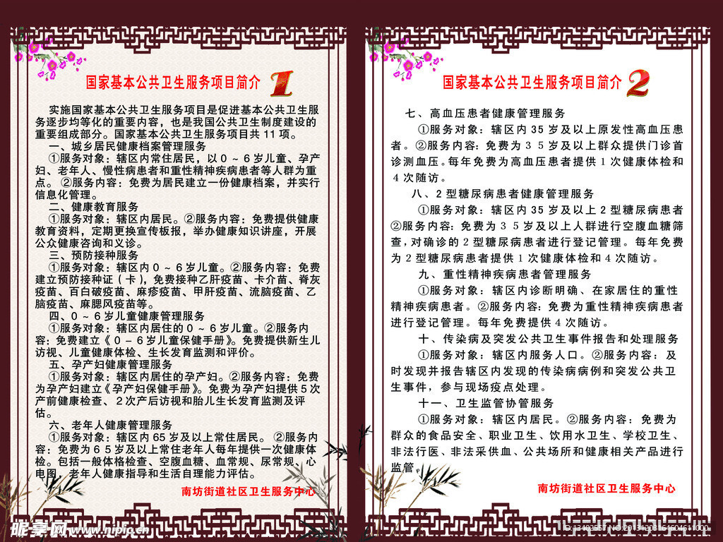 国家基本公共卫生服务