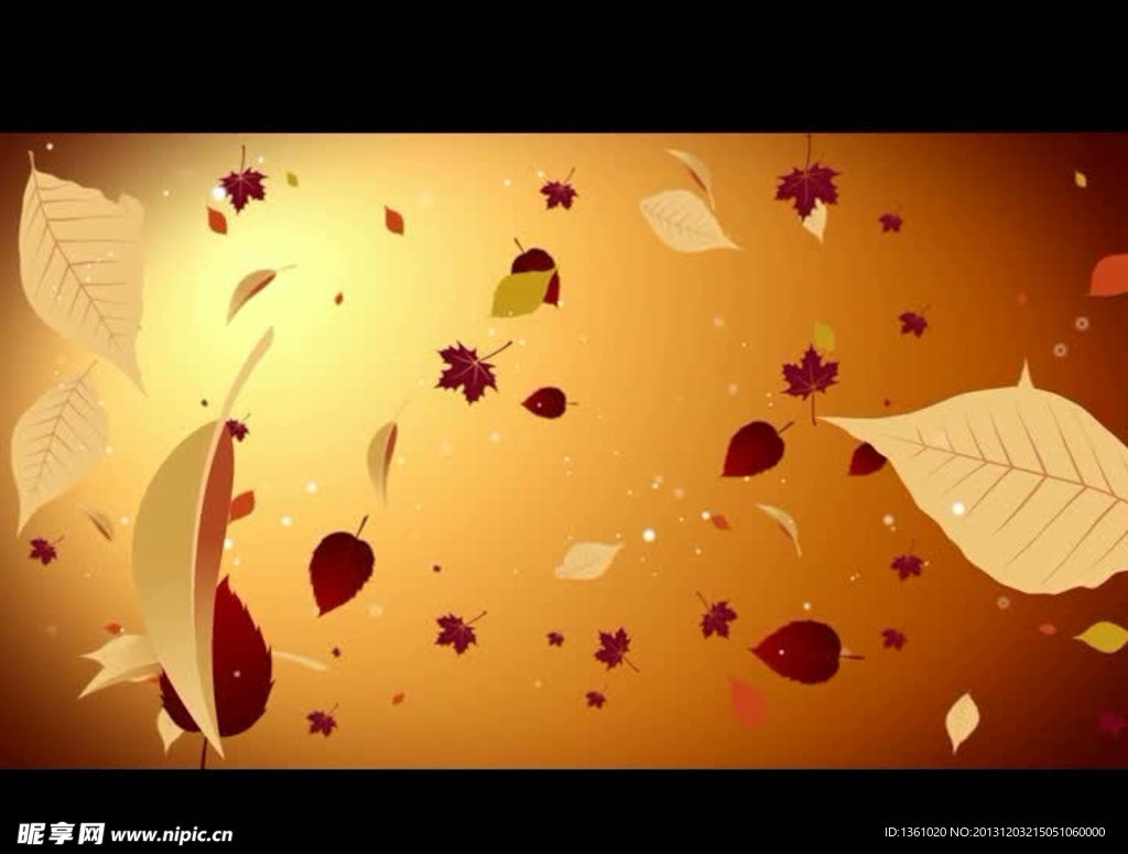 树叶背景视频素材