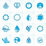 水珠水滴logo