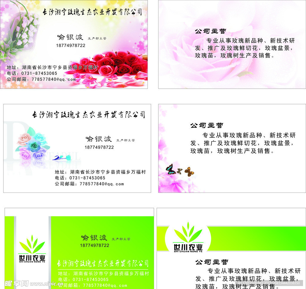 玫瑰名片