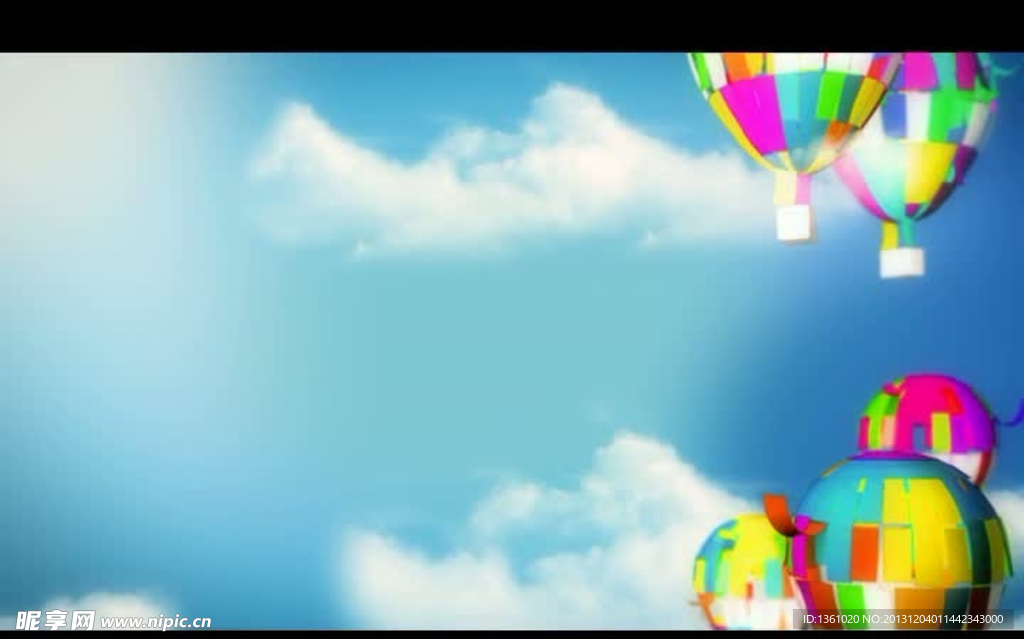 气球背景视频素材