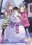 堆雪人的少女