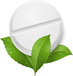 绿叶药片