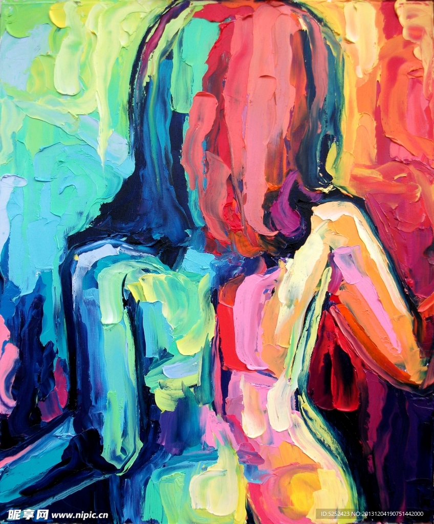 油画 女人