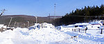 冬雪山村摄影图片