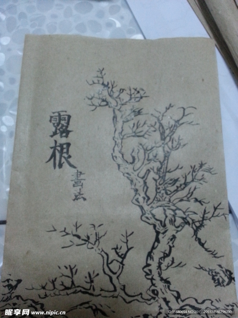 国画树的露根画法