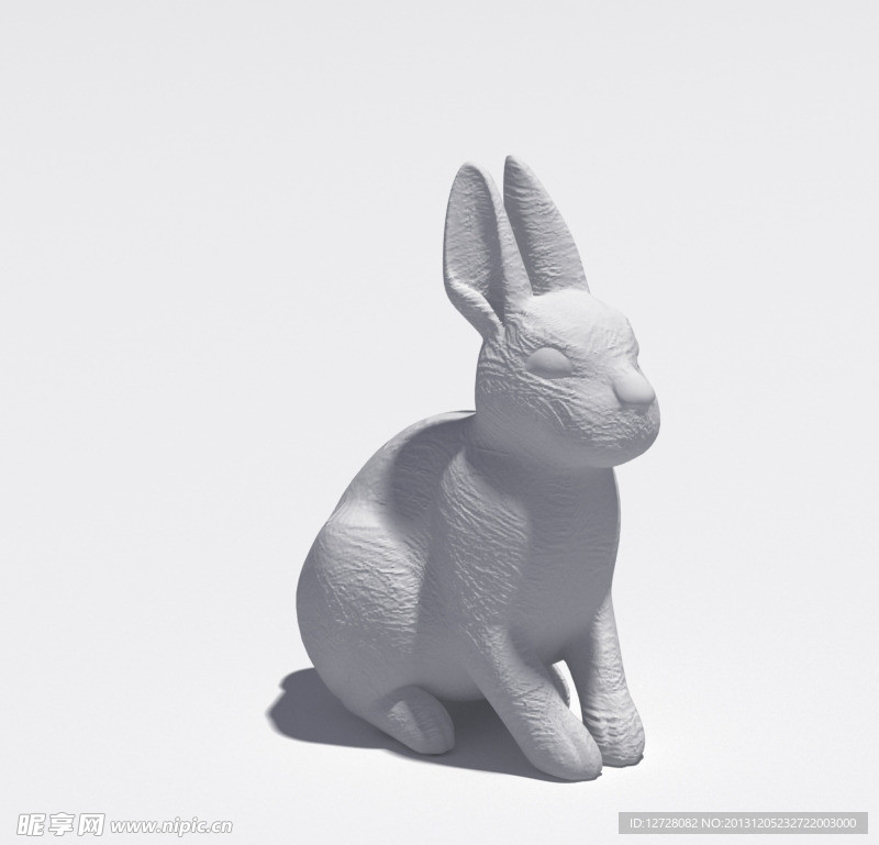 兔子 雕塑模型
