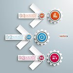 箭头齿轮标签
