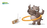 河马玩呼拉圈