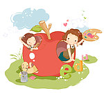 住在苹果洞里的女生们