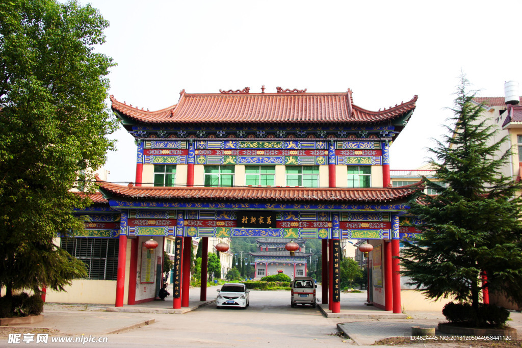 仿古门楼