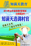 选调村官海报