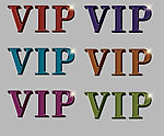 VIP 水晶字
