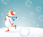 雪人泡泡