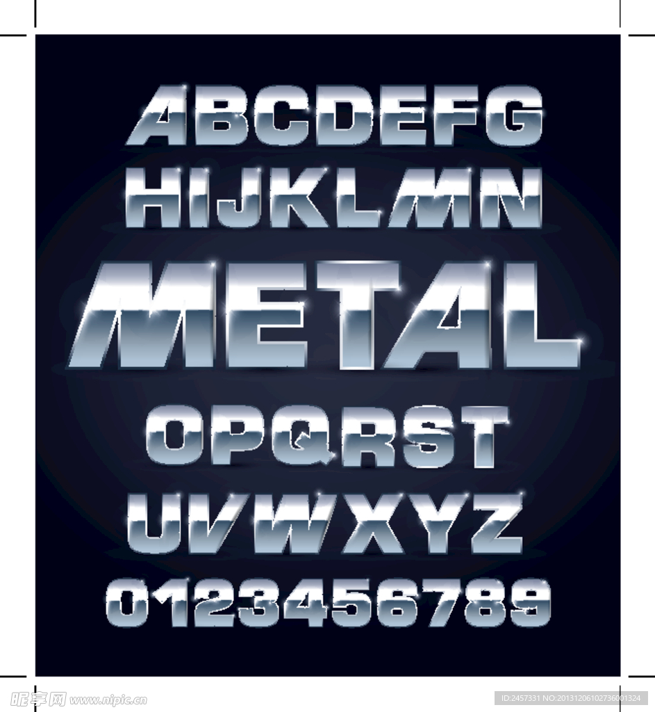 金属字母