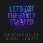 线条字母