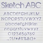 素描字母