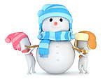 孩子和雪人