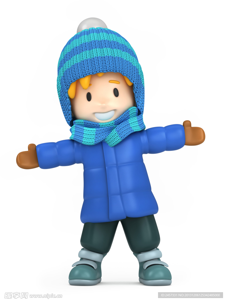 3d小男孩