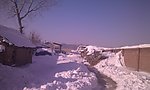 山村冬日雪景图片