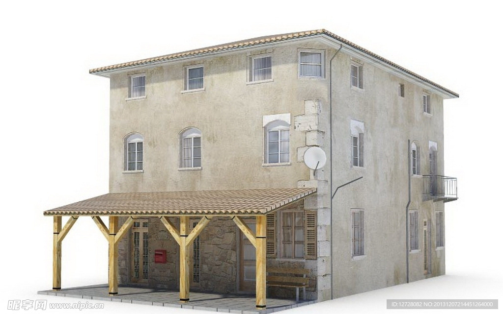 室外建筑 建筑模型