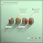 3d圆柱体标签