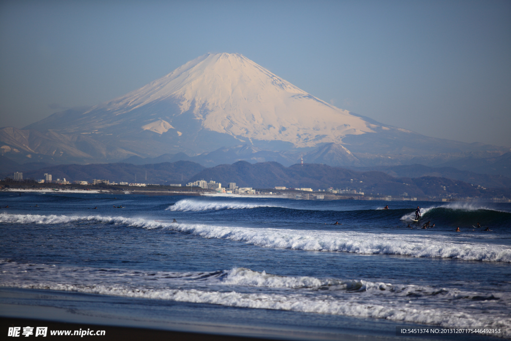 远眺富士山