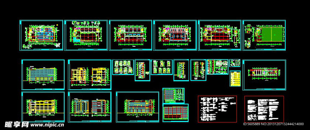 体育馆建筑全套图