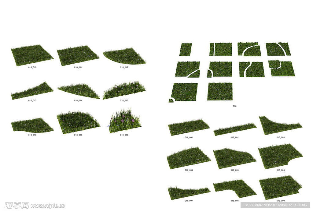 草地 草模型