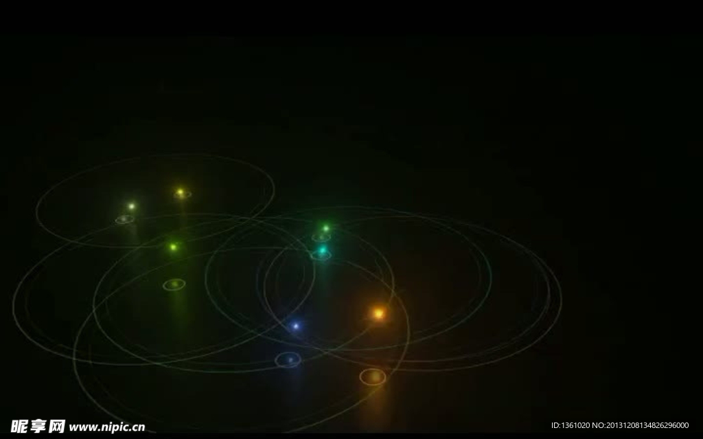 粒子星光视频素材