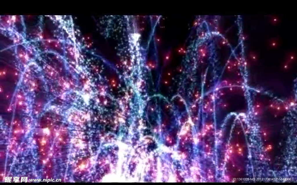 粒子星光视频素材