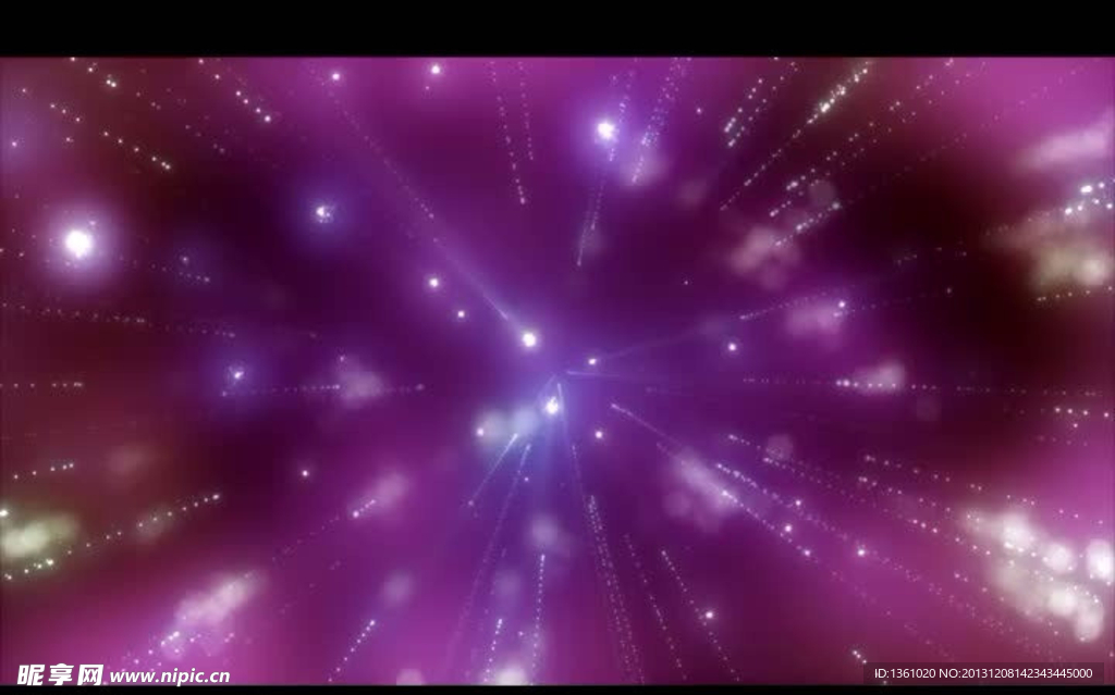 粒子星光视频素材