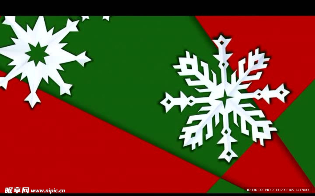 雪花图案视频素材