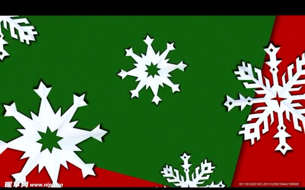 雪花图案视频素材