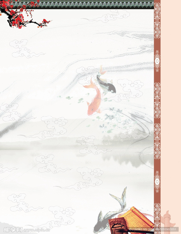 中国风 背景 展板