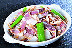 咸肉蒸百叶