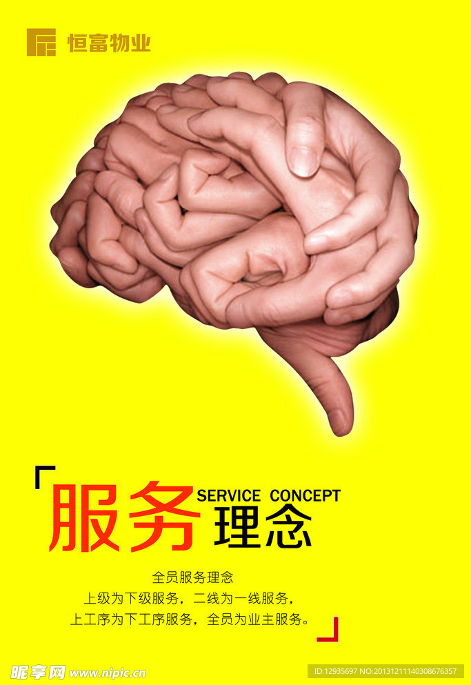 服务理念展板