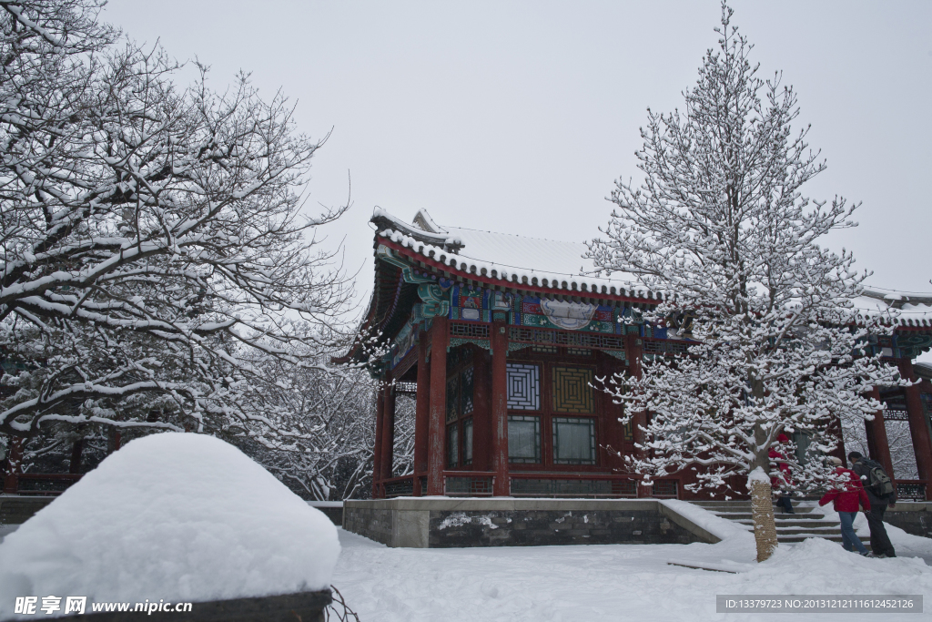 颐和园的雪