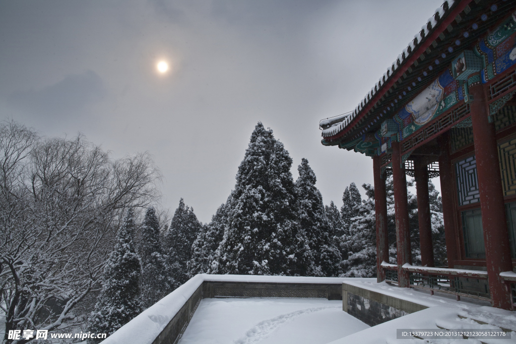 颐和园雪景