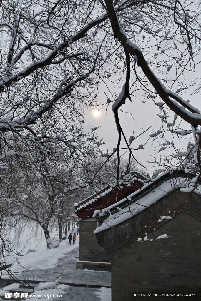 颐和园的雪景