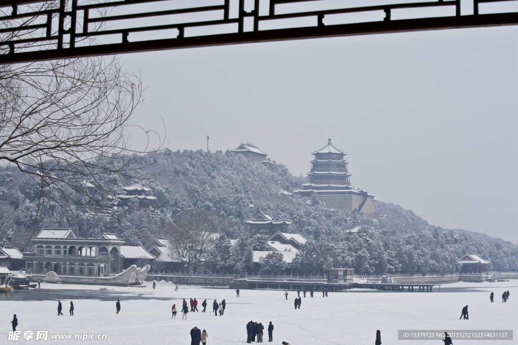 颐和园雪景